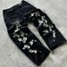 Men's Clothing 26 New Retro Personality Street Flower Embroidered Jeans Men And Women Casual Loose Trousers_mkmklike.com