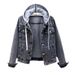 Cowboy Jacket Women's Short Autumn/winter Korean Version Long Sleeved Slim Fit Hooded Jacket Versatile Student Top_mkmklike.com