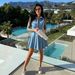 Women's Sleeveless Denim Dress Casual High Waist Button Skirt Dark Blue Light Blue White Summer Fashion_mkmklike.com