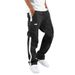 Men's Clothing Drawstring Pocket Color Patchwork Pants_mkmklike.com