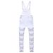Men's Clothing Fashion Dyed Overalls, Ripped Slim Fit Men's Denim Trousers, Trendy Workwear_mkmklike.com