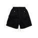 Men's Clothing Streetwear Cargo Shorts Multi-Pocket Drawstring Zip-Up Casual Shorts With Loose Fit & Wide Leg - Summer Fashion Essentials In Black_mkmklike.com