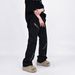 Zipper Design, Micro Flared Black Jeans, Men's American High Street Niche Straight Leg Loose Pants_mkmklike.com