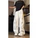 Graffiti Scimitar Jeans Men's Spring And Autumn American High Street Cleanfit Ruffian Handsome Design Sense Versatile Wide-leg Trousers_mkmklike.com