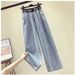 High-Waisted Wide-Leg Jeans – Flowy Straight-Leg Trousers With Stretch For Effortless Style (S-XL, Vintage Blue Wash)_mkmklike.com