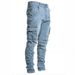 Men's Clothing New Stretch Jeans For Men With Side Pockets, Slim Fitting Skinny Jeans_mkmklike.com