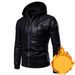 Men's clothing leather jacket Handsome leather jacket with cotton thickened motorcycle pilot autumn and winter coat_mkmklike.com