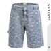 Suitable For All Seasons SKYALAN Men's Paisley Denim Shorts Unisex Summer High Street Fashion Brand Ins Internet Celebrity Hip Hop Pants_mkmklike.com
