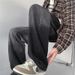Nordmann Black Gradient Jeans For Men, Autumn And Winter Vintage Washed Casual Pants, American Style Loose Straight Versatile_mkmklike.com