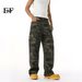 EF JEANS | 2025 New American Vintage High Street Camouflage Straight Wide Leg Loose Tooling Jeans Casual_mkmklike.com