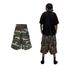 Men's Clothing Men's Trendy Hip Hop Denim Camouflage Shorts Baggy High Street Silhouette With Cargo Pockets 7/8 Length_mkmklike.com