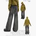 Men's Clothing basic dirty gray washed distressed high street fashion texture loose straight casual jeans_mkmklike.com