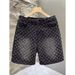 Men's Ice Silk Quick Drying Casual Sports Shorts Trendy Print Mid Length Five Point Beach Shorts Summer_mkmklike.com