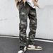 Vintage Streetwear Distressed Camo Jeans For Men - Relaxed Fit, Hip-Hop Style, Comfortable Cotton Blend, S-4XL_mkmklike.com
