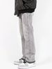 Men's Loose Fit Straight Leg Jeans Light Gray Retro Trousers High Street Style Trendy Design For Spring And Autumn_mkmklike.com