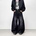 Vintage Washed Denim Jeans For Men – Distressed Wide-Leg Trousers With O-Ring Grommet Details (S-3XL)_mkmklike.com