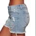 K Broken Hole, Rough Edge, Cow Size Shorts, Women's Slimming Look, Women's Jeans_mkmklike.com