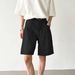 Men's Clothing New Summer White Denim Shorts Trendy Solid Color Casual Shorts_mkmklike.com