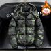 Men's Camouflage Padded Jacket – Winter-Ready, Thickened, Hooded, Stand-Collar, Warm, Durable, And Stain-Resistant Workwear Style_mkmklike.com