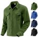 26 European And American Cross-border Heavyweight Men's Clothing, Fleece-lined Workwear, Long-sleeved Outdoor_mkmklike.com