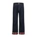 Men's Clothing Autumn And Winter Retro Plaid Stitching Straight Casual Pants Loose Trendy Jeans_mkmklike.com