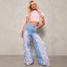 2025 Bow High Waist Wide Leg Jeans Street Distressed Loose Ladies Jeans_mkmklike.com