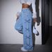 Y2K High-Waisted Bowknot Jeans – American Retro Washed Denim Pants (XS-XL, Light/Dark Blue)_mkmklike.com