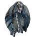 Plaid Irregular Patchwork Two-Piece Design Denim For Men Loose Jacket Trendy Brand Top_mkmklike.com