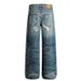 2025 New Men And Women Ripped Distressed Washed Blue Wide-Leg Scimitar Baggy Jeans_mkmklike.com