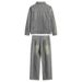 Hong Kong Style Niche Splicing Design Sense, High-end Denim Jacket Men's Spring And Autumn Old Washed Casual Jacket Two-piece Set_mkmklike.com