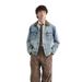 Washed Vintage Denim For Men, High-End Stylish Turn-Down Collar Top, New Autumn American Retro Workwear Jacket_mkmklike.com