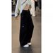 Open Line Drape Jeans Men's Retro Wide-leg Pants High Street Versatile Design Trousers_mkmklike.com