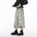 Men's Clothing | New High Street Trend Light Color Distressed Irregular Ripped Wide Leg Denim Cropped Trousers_mkmklike.com