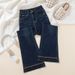Winter High-Waisted Slimming Embroidered Flared Jeans for Women Cropped Fashionable Design for Petite Figures 2026 New Style_mkmklike.com