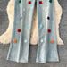 "Women's High Waisted Floral Embroidered Jeans – Light Blue Loose Fit Wide Leg Denim Pants For Petite & Curvy"_mkmklike.com