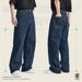 Men’s Korean-Style Dark Blue Jeans – Loose Fit Straight Leg Wide Pants (S-XL)Men's Clothing _mkmklike.com
