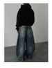 Ripple Wash Flared Jeans – Vintage-Inspired, Mid-Rise, Wide-Legged, Hand-Painted Denim With Distressed Hem (S-XXXL, Modal Blend)_mkmklike.com