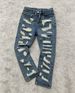 Men's Clothing Retro Heavy Industry Damage Erosion Patch Design Jeans High Street Hole Cleanfit Pants_mkmklike.com