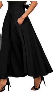 Women's Clothing classic solid color half length big swing skirt fashionable women's versatile style spot_mkmklike.com