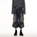 Men's Clothing Trendy Summer Jeans Hip Hop High Street Style Personalized Letter Cool Trousers_mkmklike.com
