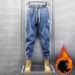 Men's Slim Fit Stretch Jeans Autumn/Winter Versatile Casual Pants Jogger Harem Style Mid Waist Long Softener Machine Washable_mkmklike.com