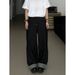 Unisex Retro Wide Leg Jeans Relaxed Style Straight Leg Floor Length Trousers For Couples Niche Design_mkmklike.com