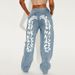 Women's Clothing Straight Jeans Women's High Waist Cut Out Straight Leg Jeans_mkmklike.com
