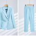 Women's Clothing High end professional pants suit white suit jacket suit fashionable business formal wear female beautician work clothes trend_mkmklike.com