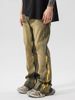 Men's Slim Fit Straight Leg Jeans Retro American Style Washed Distressed High Street Autumn Winter Slightly Flared Trousers_mkmklike.com