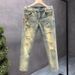 Ink Splash Distresse Nine-point Jeans For Men Slim Fit Skinny Stretch Rippe Patche Cool Street Style Personality_mkmklike.com