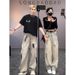 Men's Clothing Distressed Washed Denim Jeans - Cleanfit Loose Straight Leg Pants With American Vintage Style For Summer Casual Wear (S-XXXL)_mkmklike.com