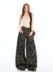 American High Street Workwear Wide-Leg Camouflage Jeans For Petite Women 2026 New High-Waisted Slimming Loose Straight_mkmklike.com