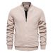 2024 Spring And Autumn Stand Collar New Solid Color Jacket Casual Coat Fashion Slim Fit Men's Clothing_mkmklike.com