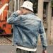 Loom Men's Trendy Slim Fit Coat Top European And American Street Style Retro Plus Size Loose Denim Jacket For Men Autumn_mkmklike.com